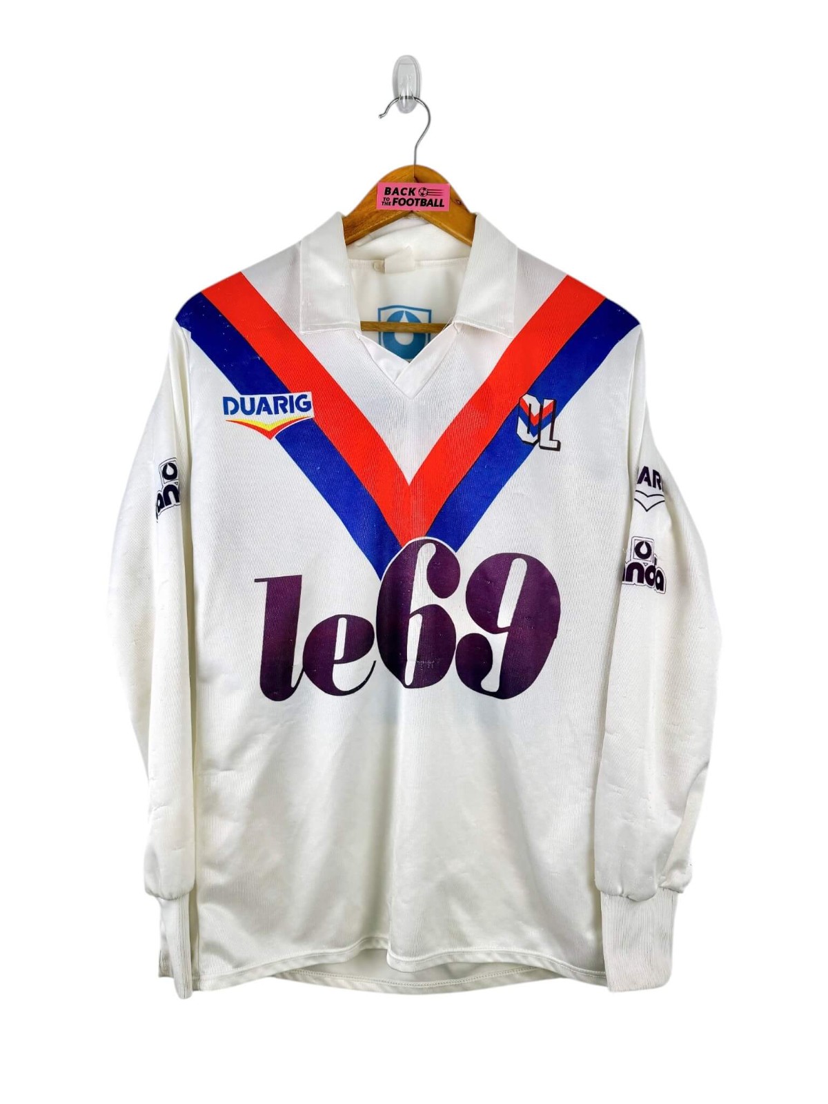 Primera equipación de Olympique de Lyon 90-91