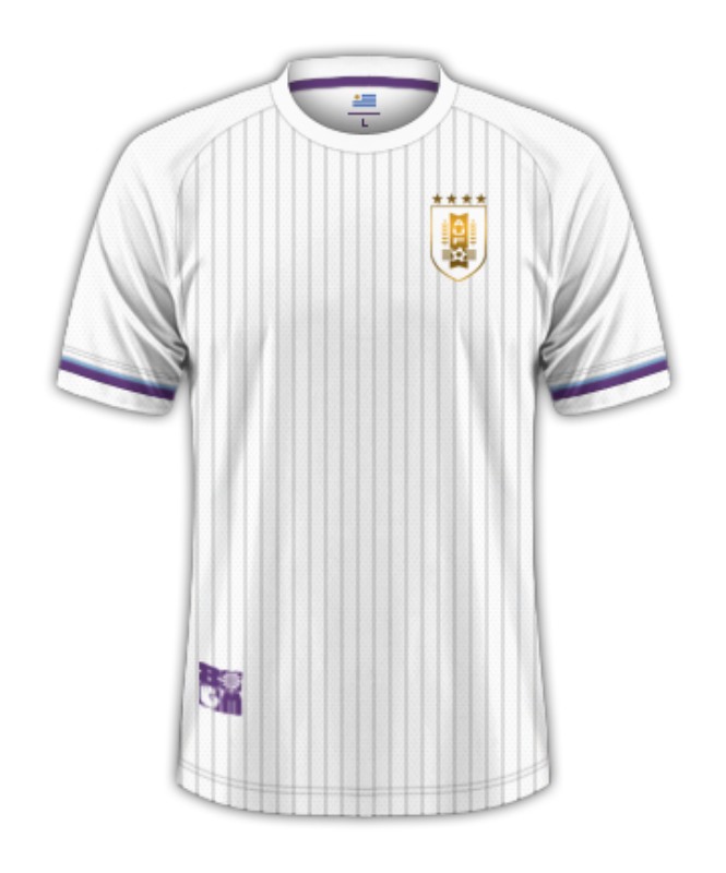 Segunda equipación de Uruguay 2024