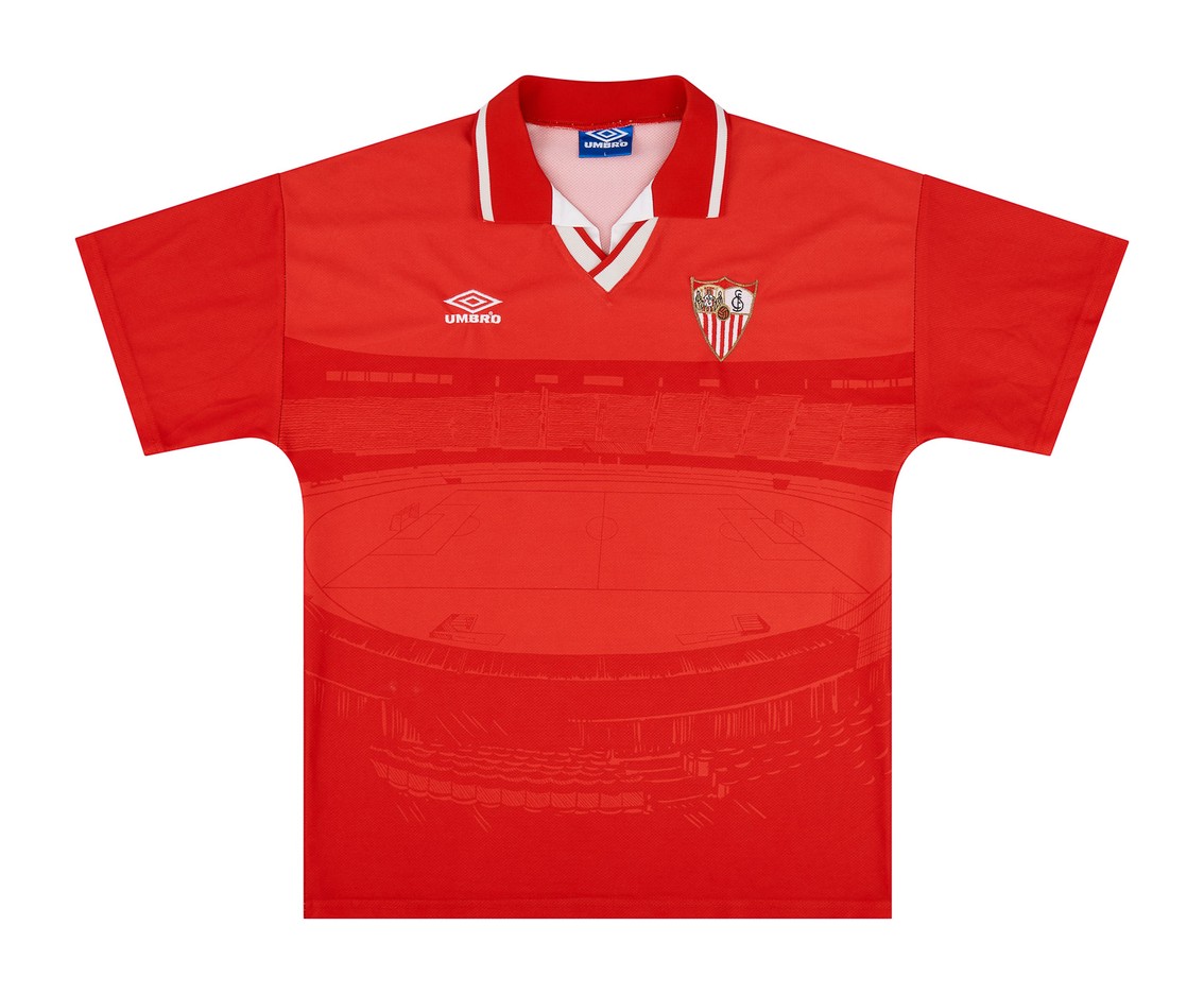 Segunda equipación de Sevilla FC 97-98