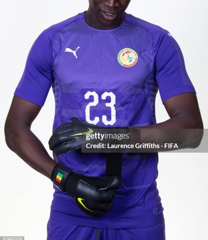 Equipación de portero de Senegal 2018