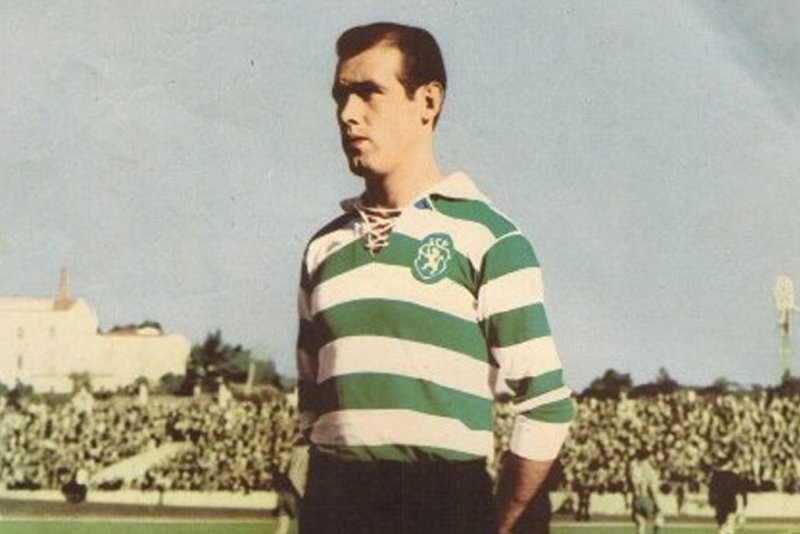 Primera equipación de Sporting de Portugal 55-56