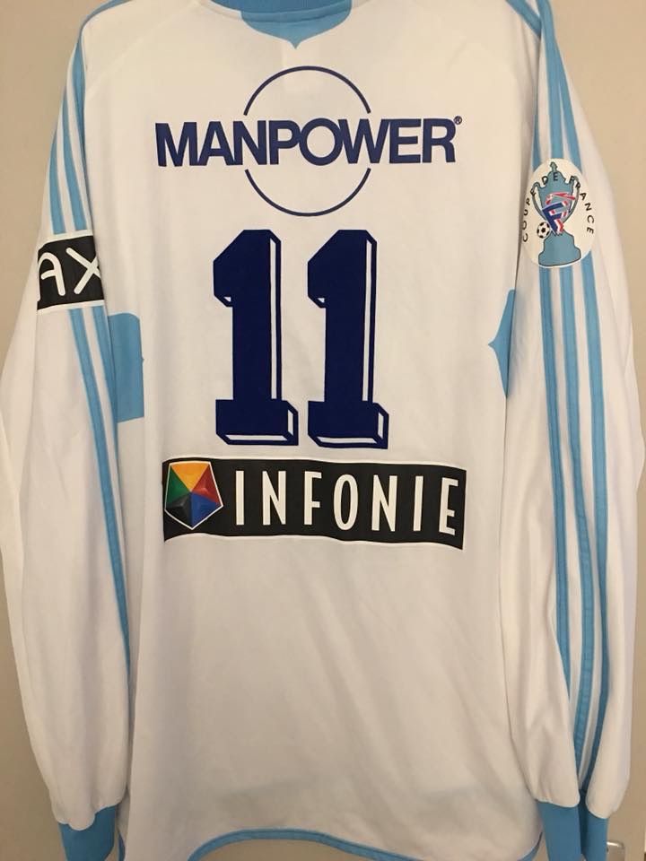 Primera equipación de Olympique de Marsella 00-01