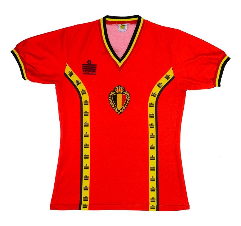 Primera equipación de Bélgica 1982