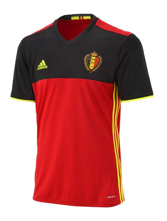 Primera equipación de Bélgica 2016