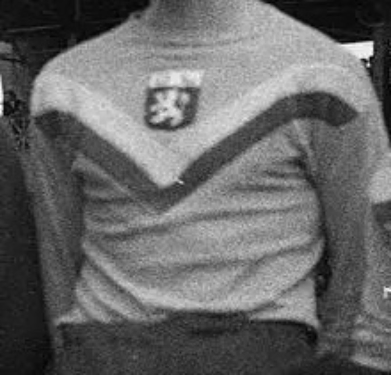 Primera equipación de Olympique de Lyon 54-55