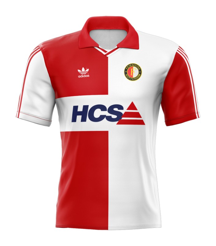 Primera equipación de Feyenoord 90-91