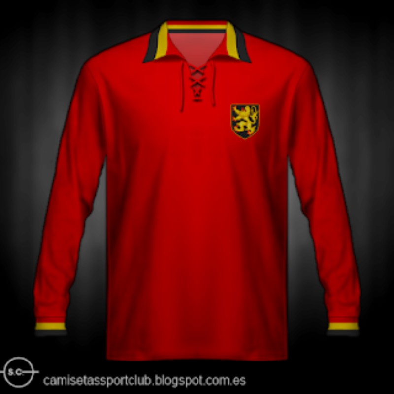Primera equipación de Bélgica 1938