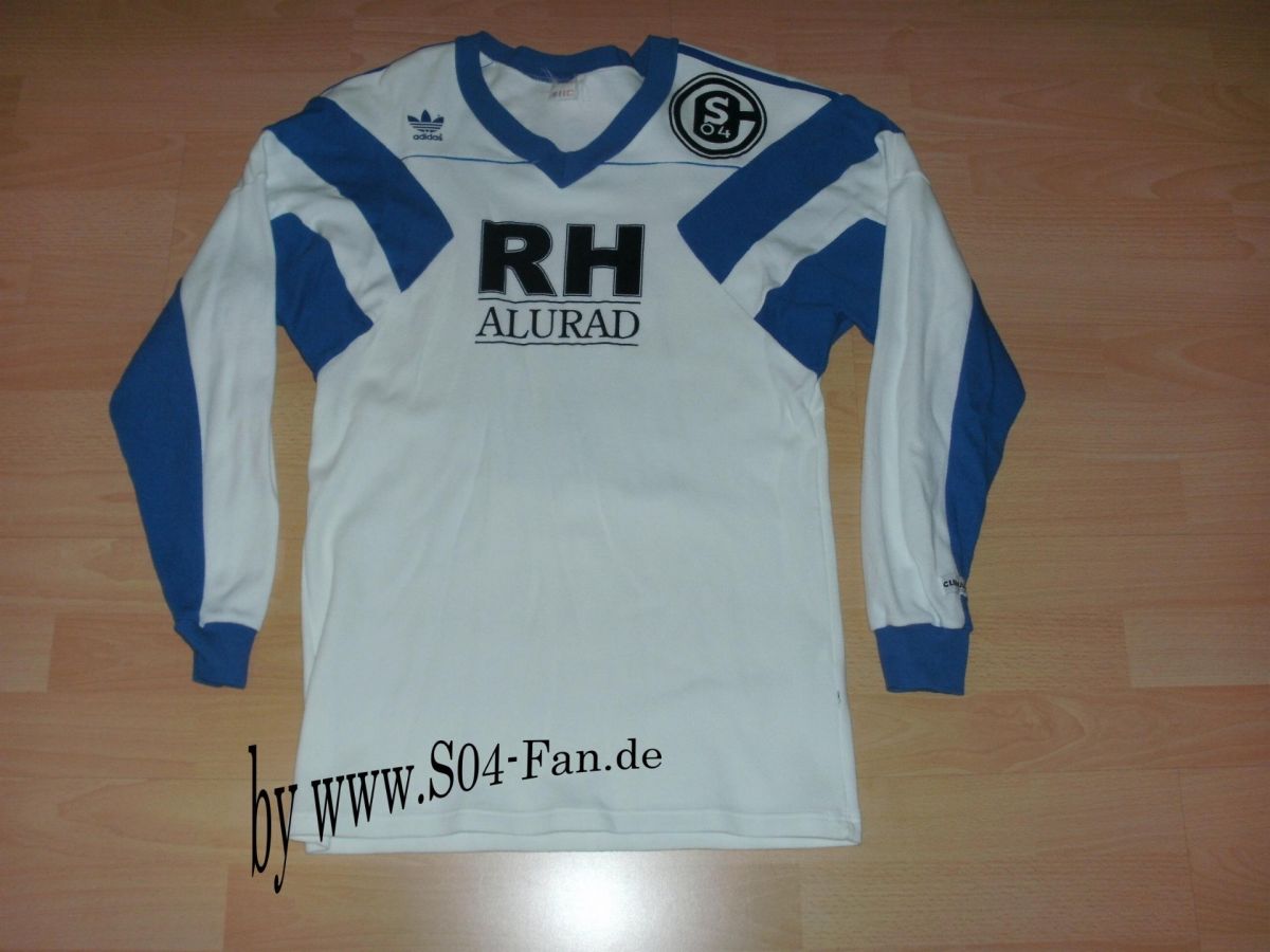 Segunda equipación de Schalke 04 89-90