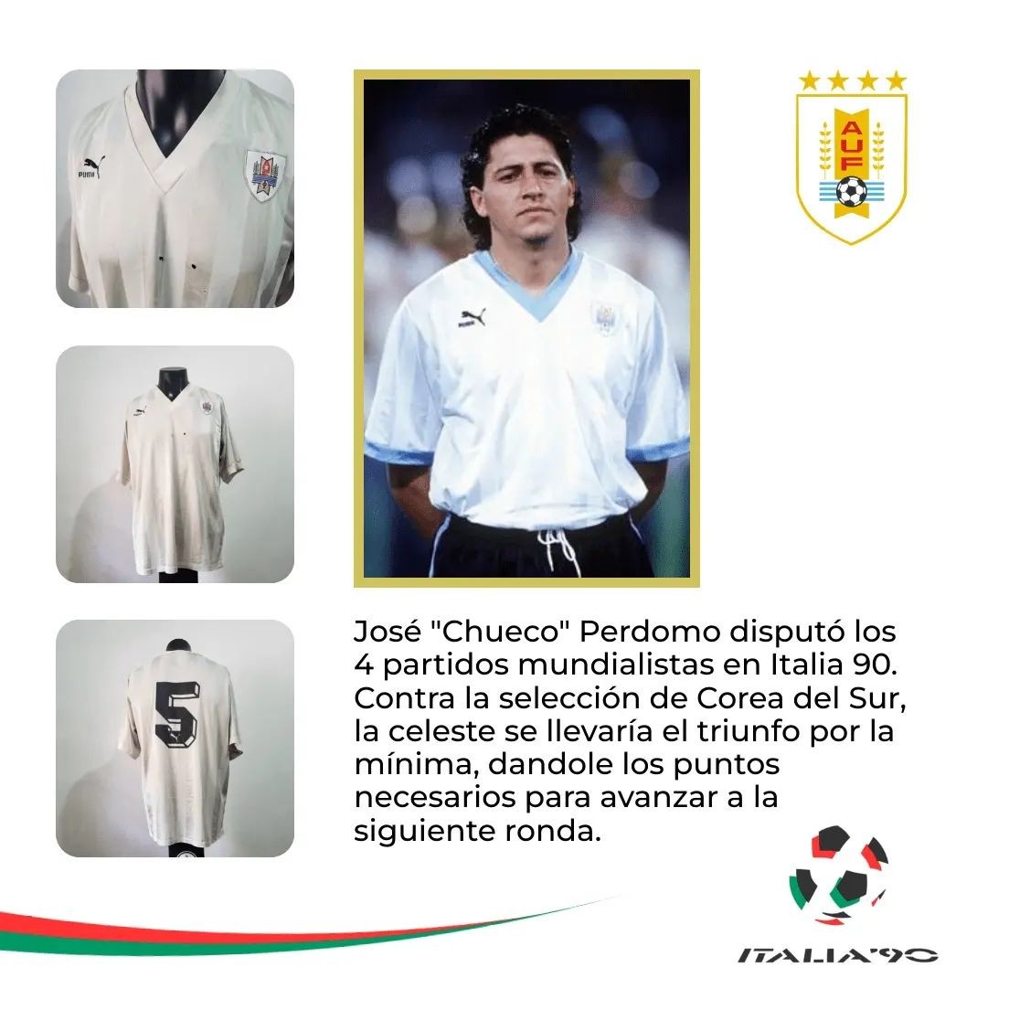 Uruguay 1990 Visitante 3