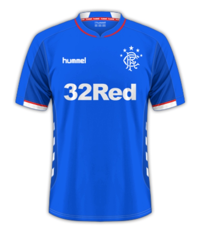 Primera equipación de Glasgow Rangers 18-19