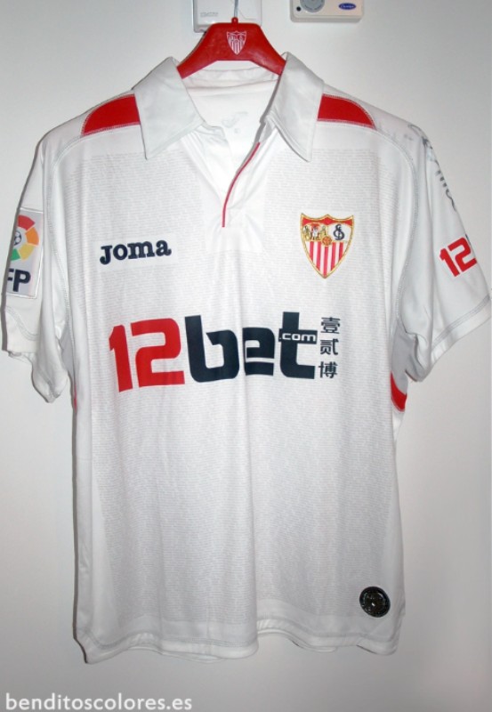 Primera equipación de Sevilla FC 09-10