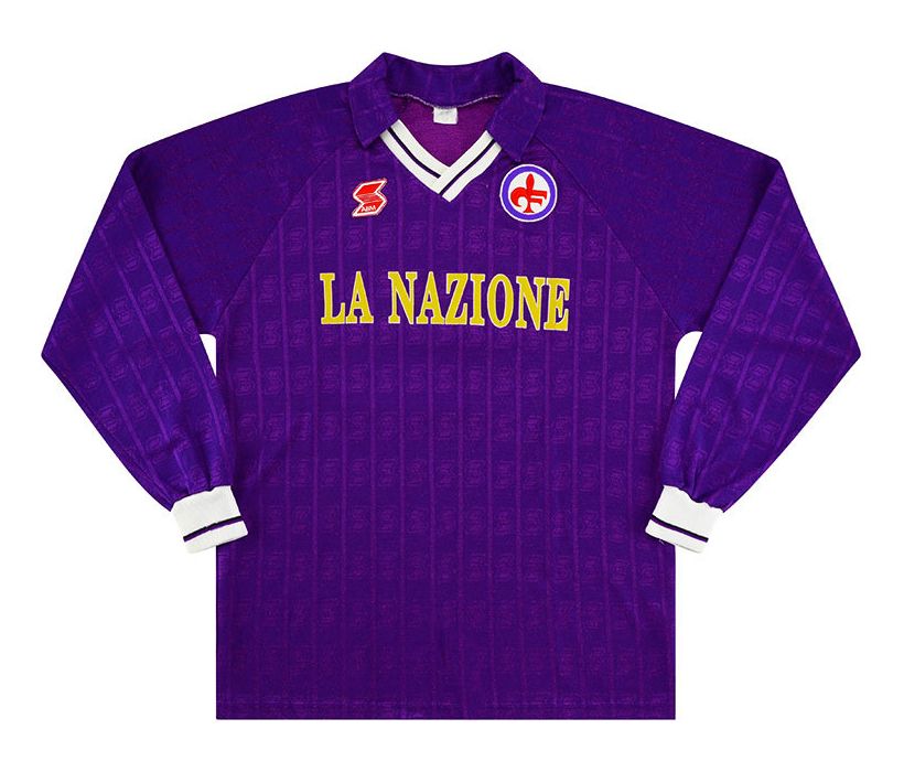 Primera equipación de Fiorentina 90-91