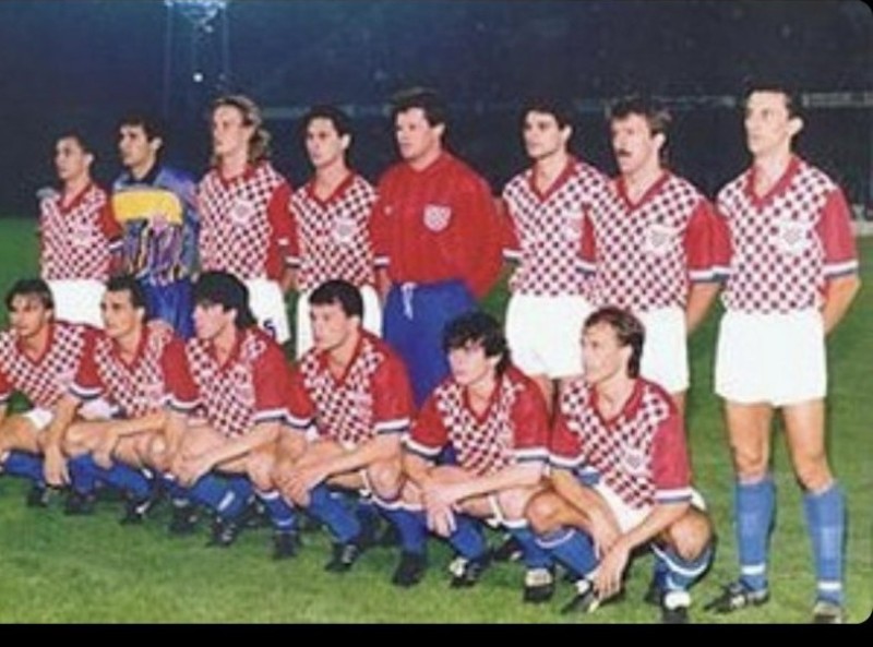 Equipación de portero de Croacia 1990