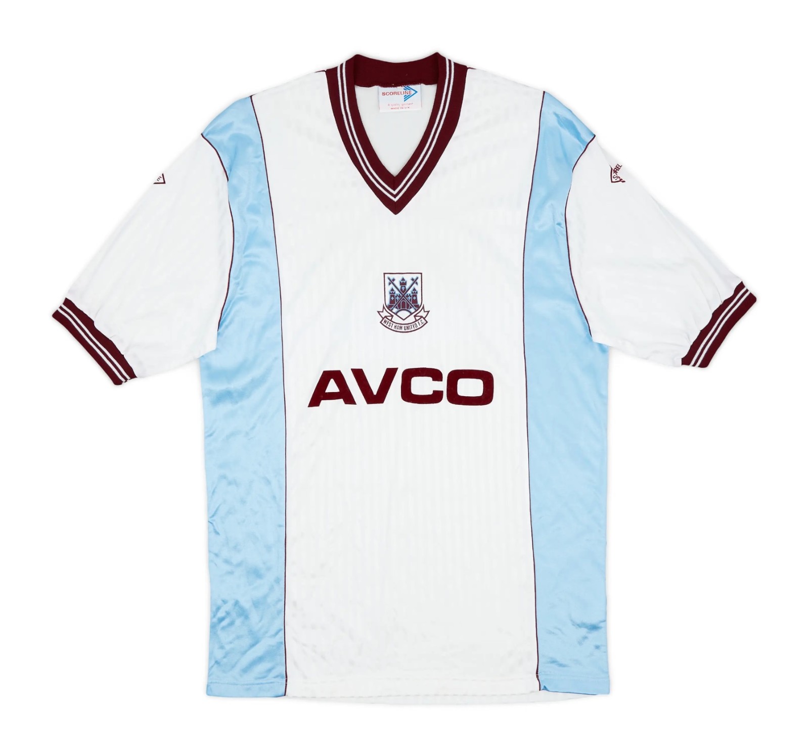Segunda equipación de West Ham United 88-89