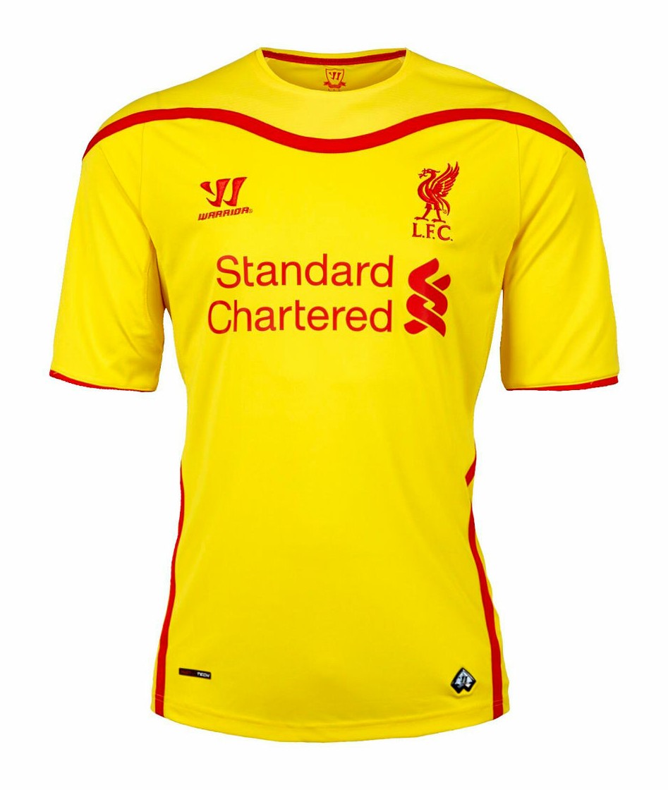 Segunda equipación de LiverpoolFC 14-15