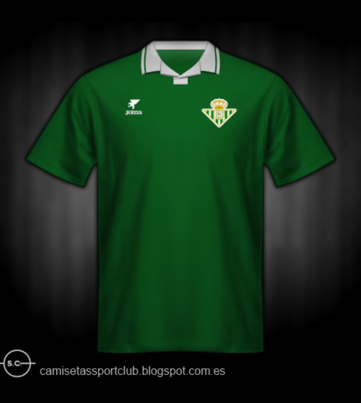 Segunda equipación de Real Betis 90-91
