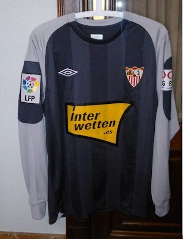 Equipación de portero de Sevilla FC 12-13