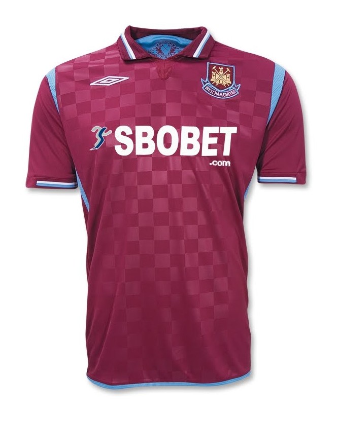 Primera equipación de West Ham United 09-10