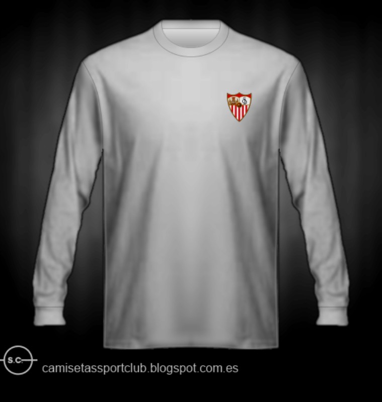 Primera equipación de Sevilla FC 57-58