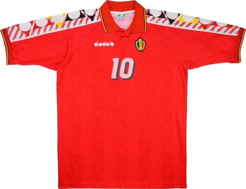 Primera equipación de Bélgica 1994