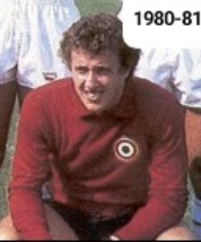 Equipación de portero de Roma 80-81