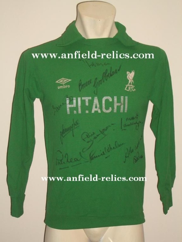 Equipación de portero de LiverpoolFC 81-82