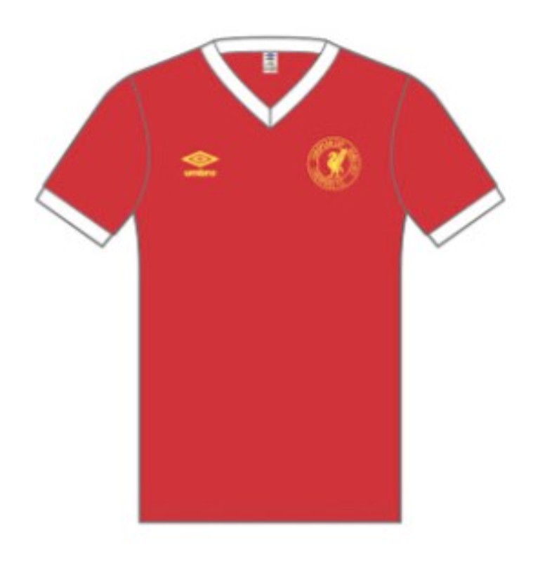Equipación especial de LiverpoolFC 76-77