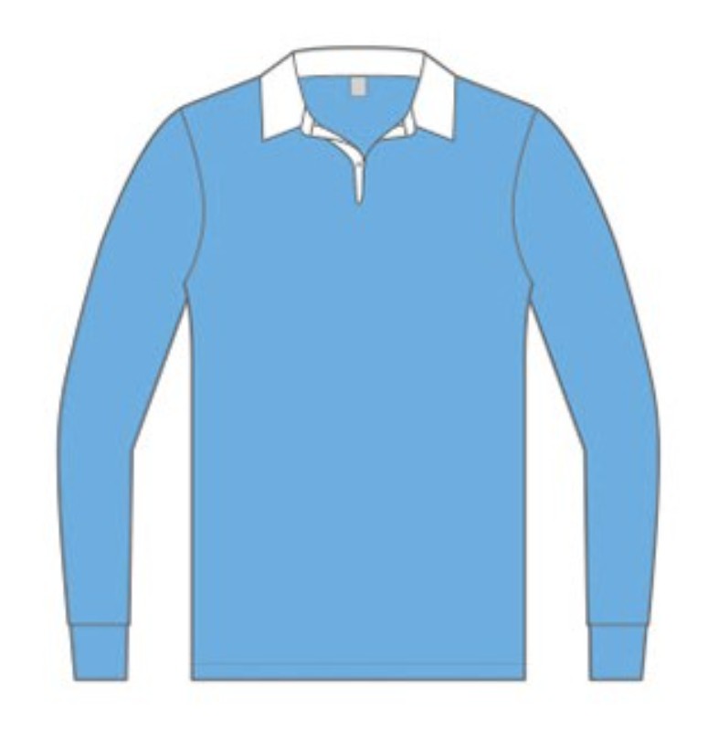 Primera equipación de Man City 1946-47