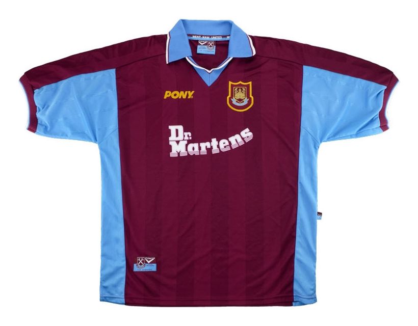 Primera equipación de West Ham United 98-99