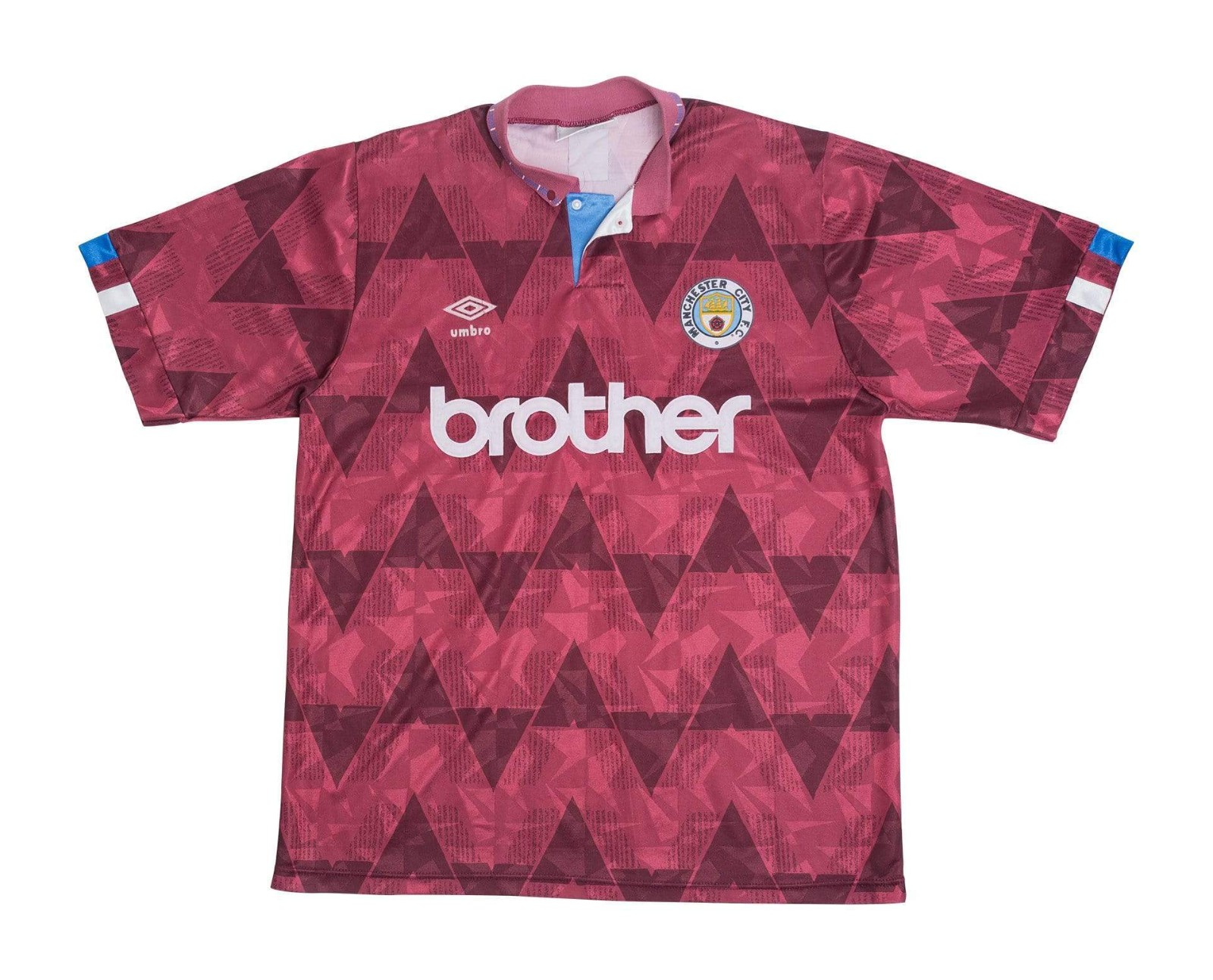 Segunda equipación de Man City 90-91