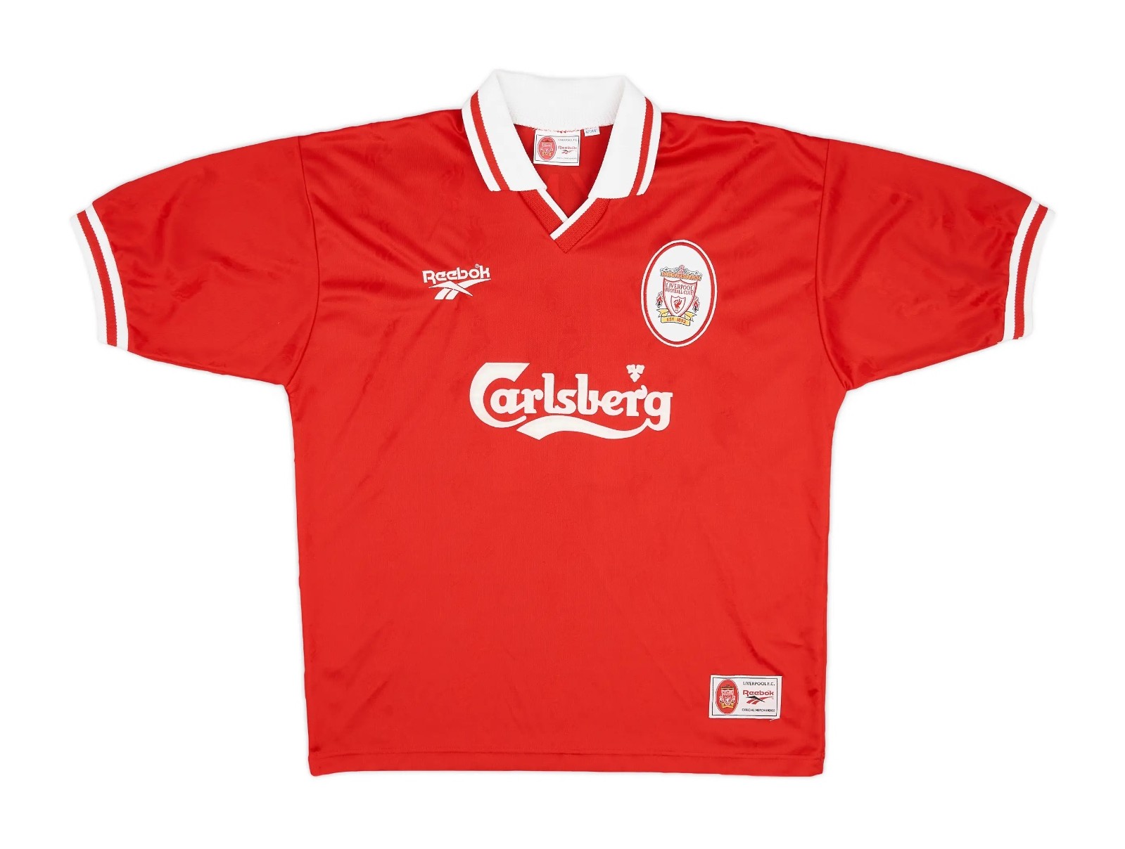 Primera equipación de LiverpoolFC 96-97