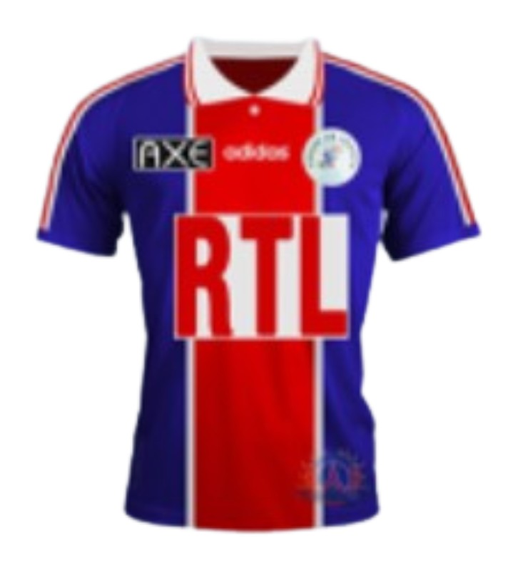 Primera equipación de Paris Saint-Germain 97-98