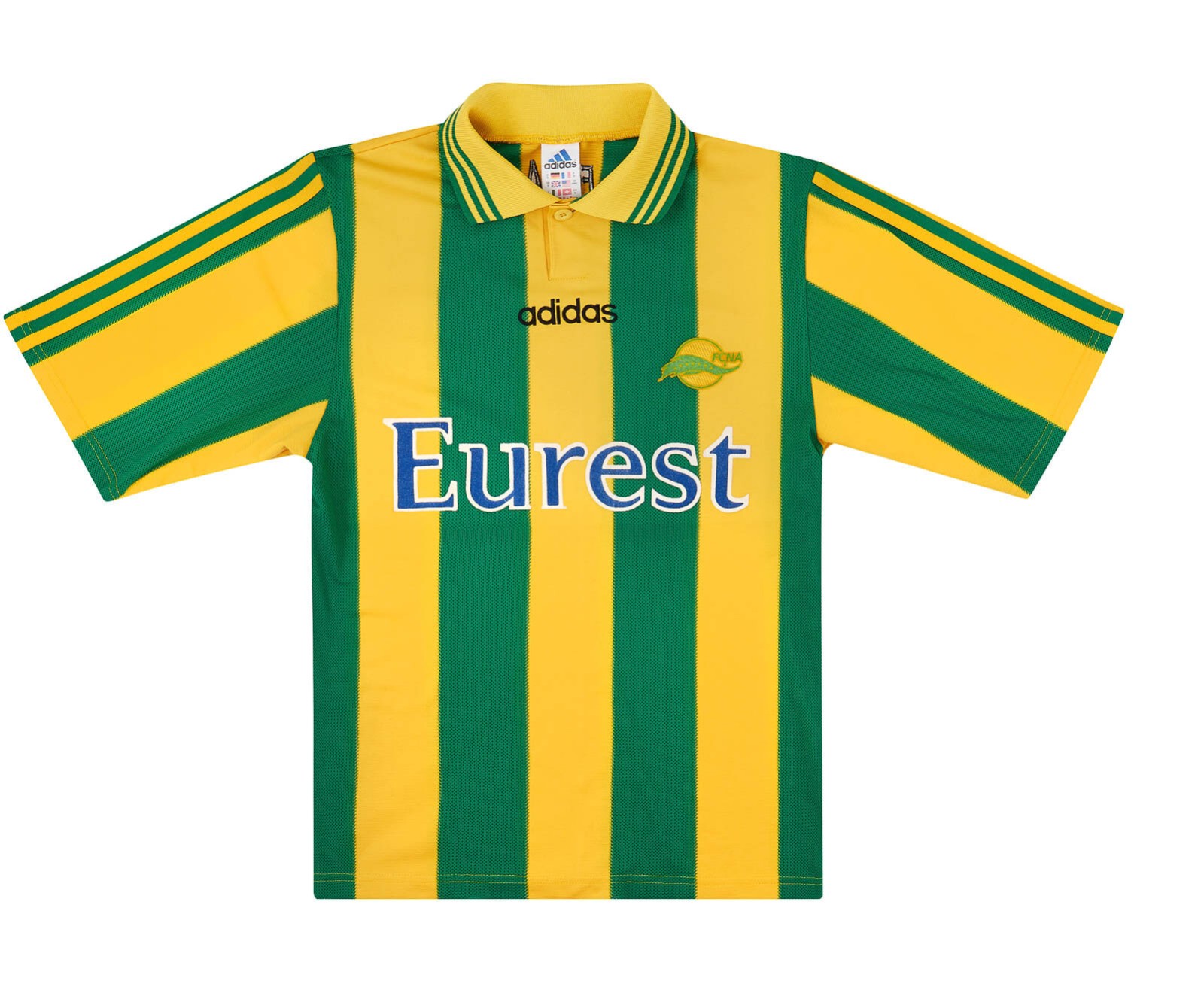 Primera equipación de Nantes 97-98