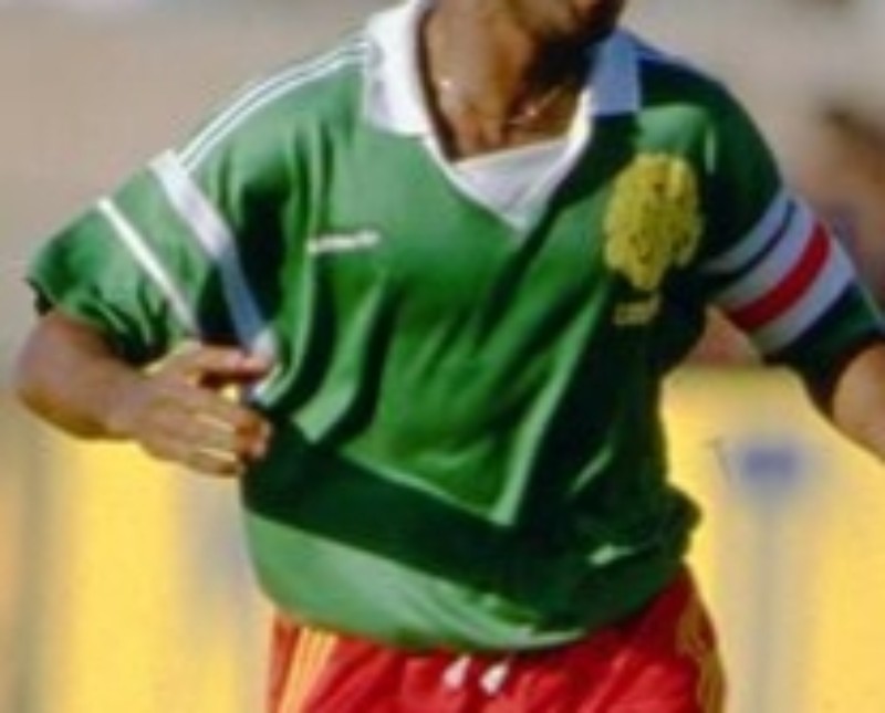 Primera equipación de Camerún 1988