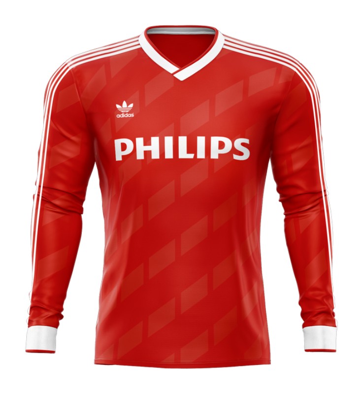 Primera equipación de PSV 87-88