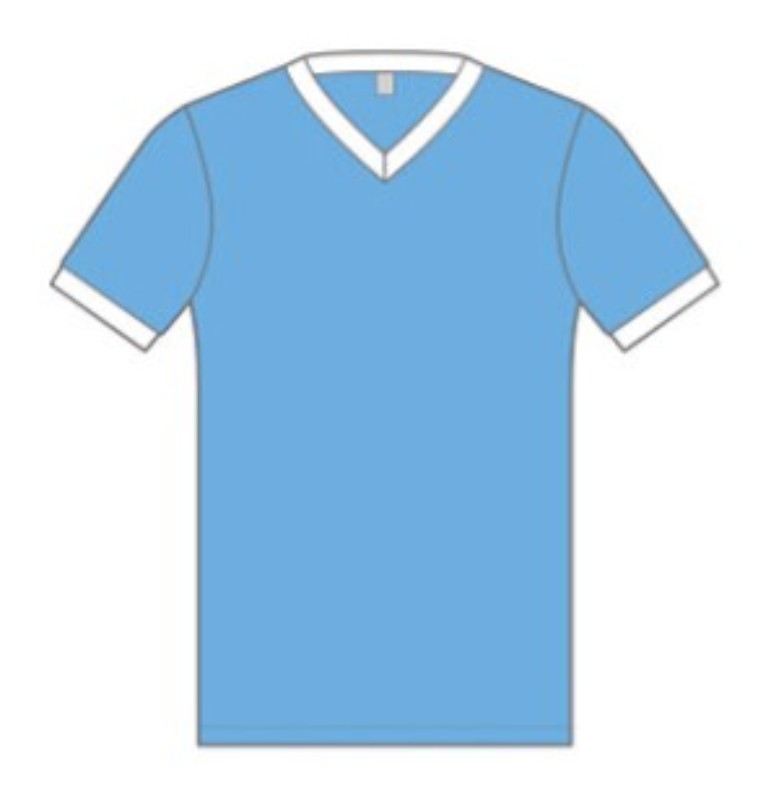 Primera equipación de Man City 59-60