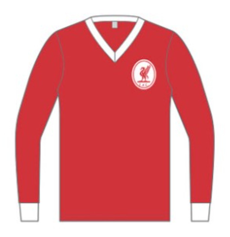 Primera equipación de LiverpoolFC 57-58