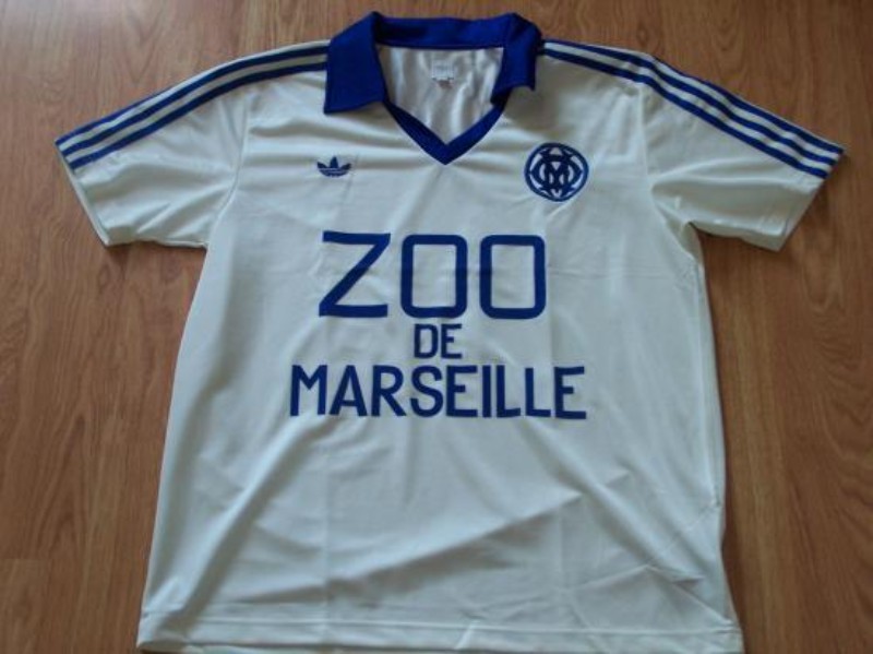 Primera equipación de Olympique de Marsella 80-81