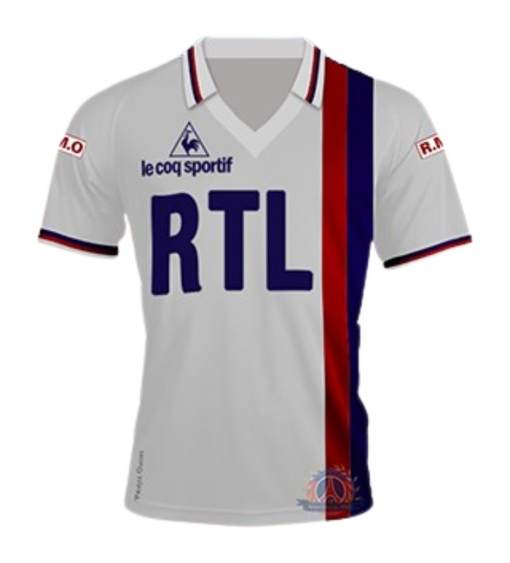 Primera equipación de Paris Saint-Germain 85-86