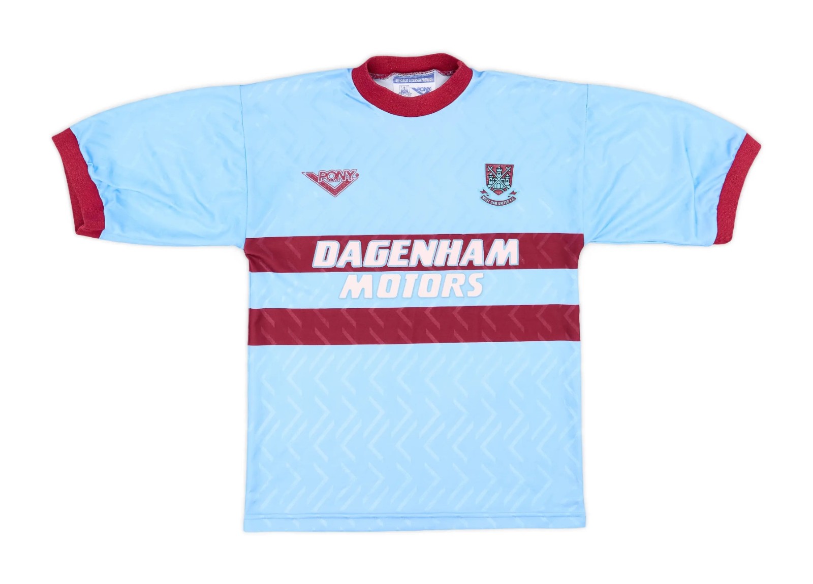 Segunda equipación de West Ham United 94-95