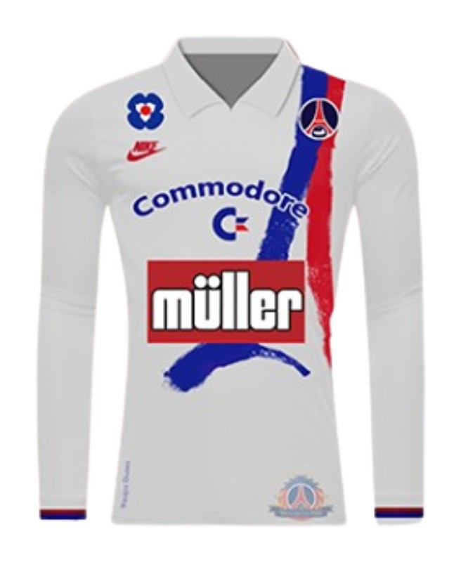 Primera equipación de Paris Saint-Germain 91-92