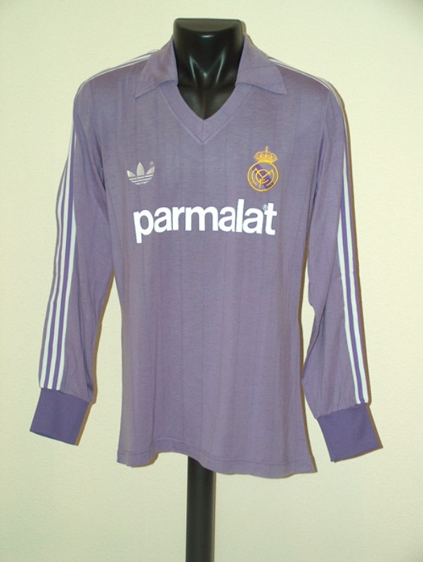 Segunda equipación de Real Madrid 85-86