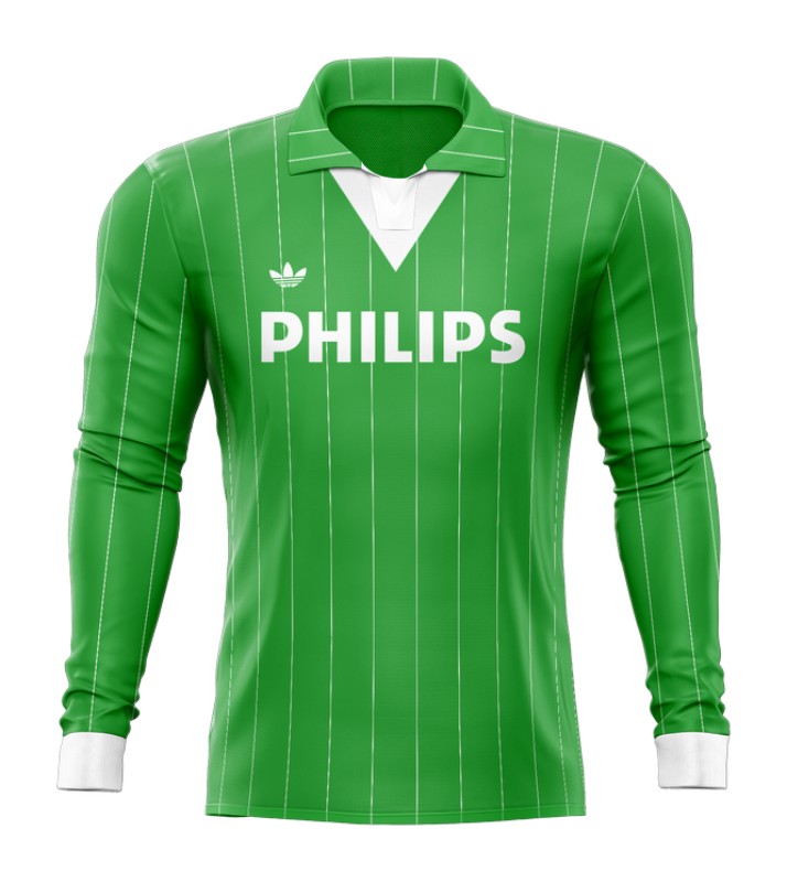 Segunda equipación de PSV 82-83