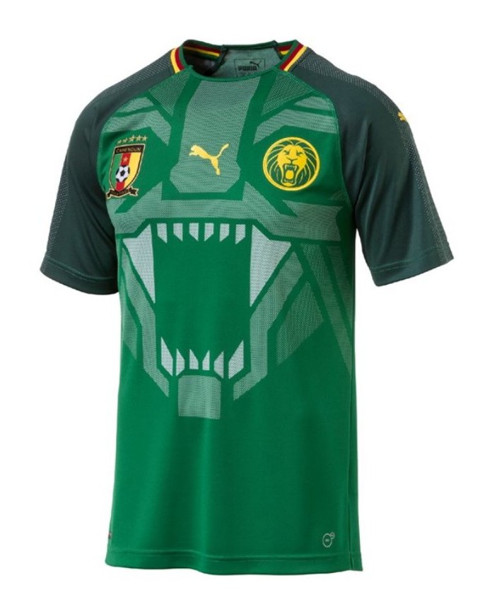 Primera equipación de Camerún 2018