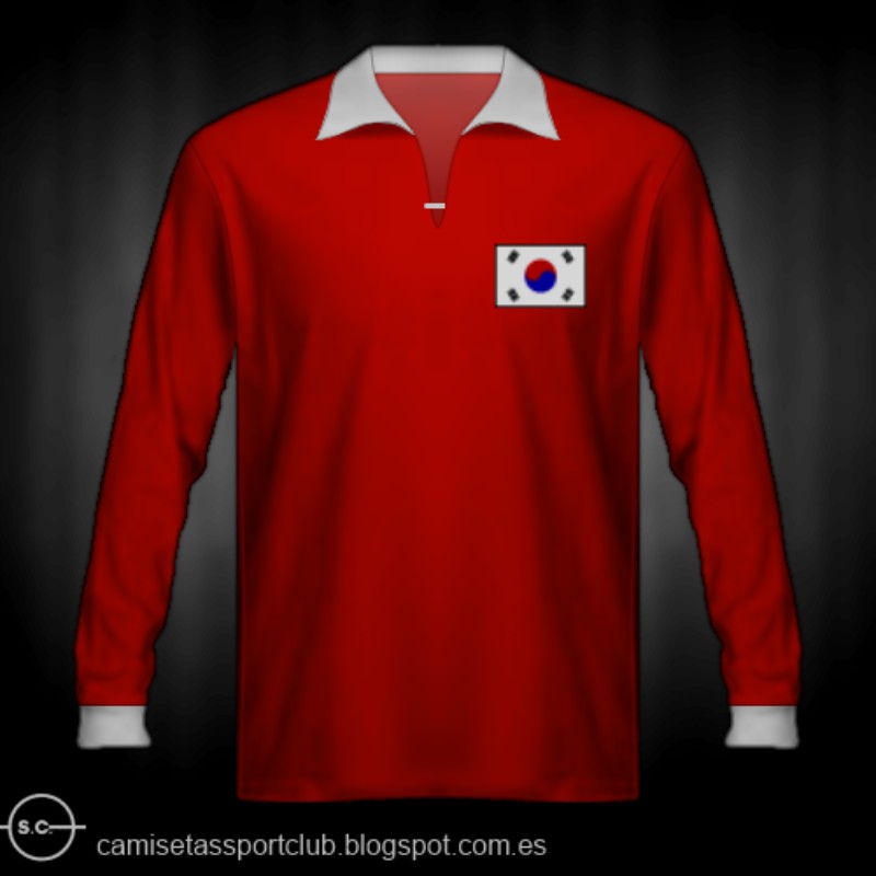 Primera equipación de Rep. Corea 1954