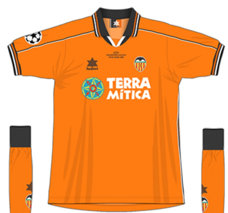 Equipación especial de Valencia 99-00