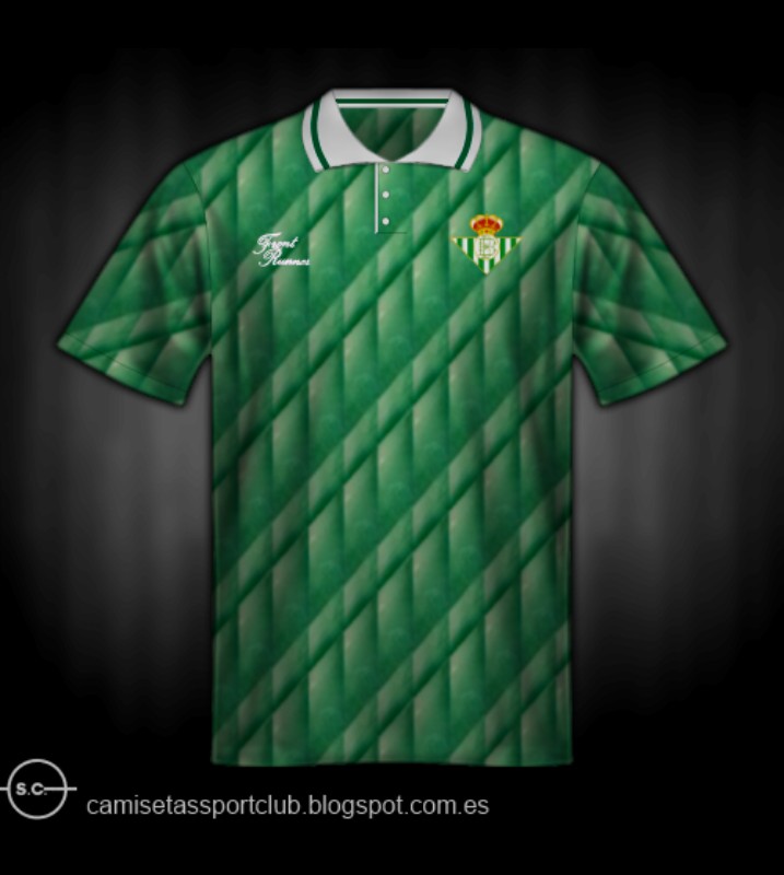 Segunda equipación de Real Betis 91-92