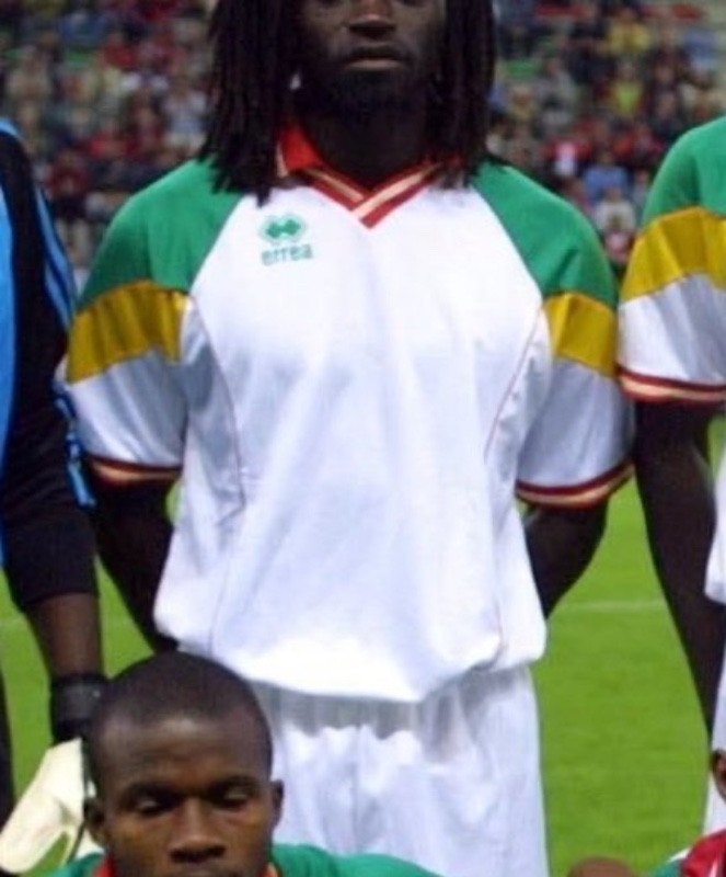 Primera equipación de Senegal 2001