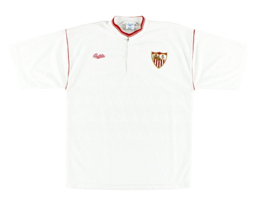 Primera equipación de Sevilla FC 91-92