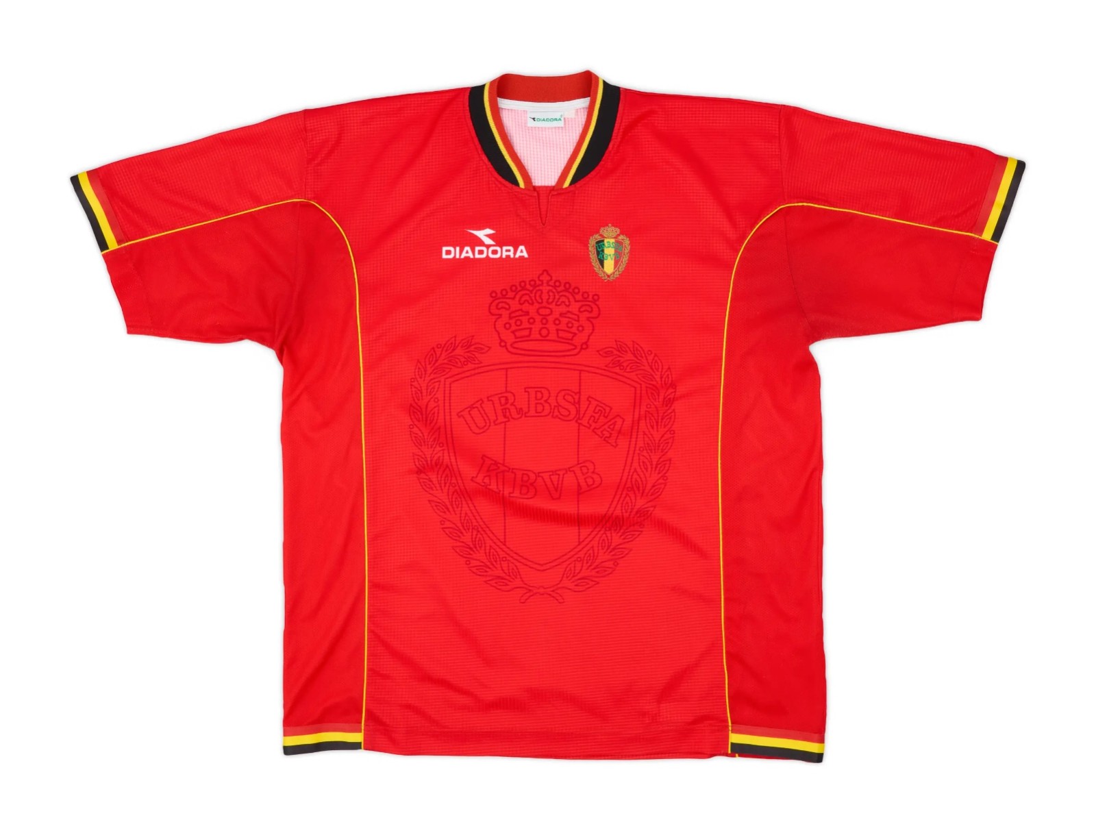Primera equipación de Bélgica 1998